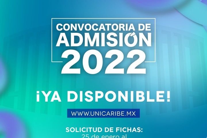 Adelanta Unicaribe publicación de convocatoria para el Proceso de Ingreso 2022
