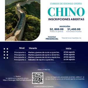 Cursos de Chino