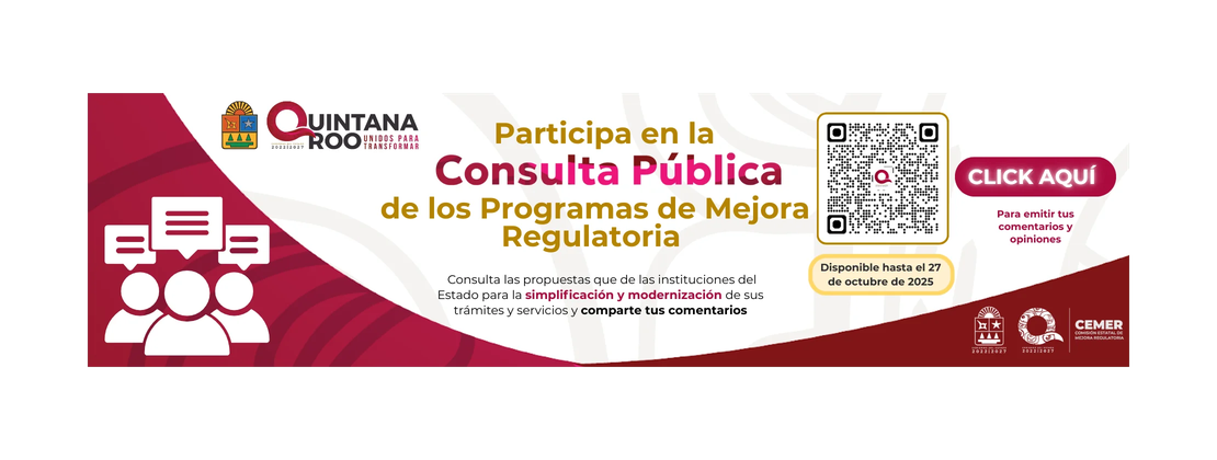Consulta Pública de los Programas de Mejora Regulatoria 2026